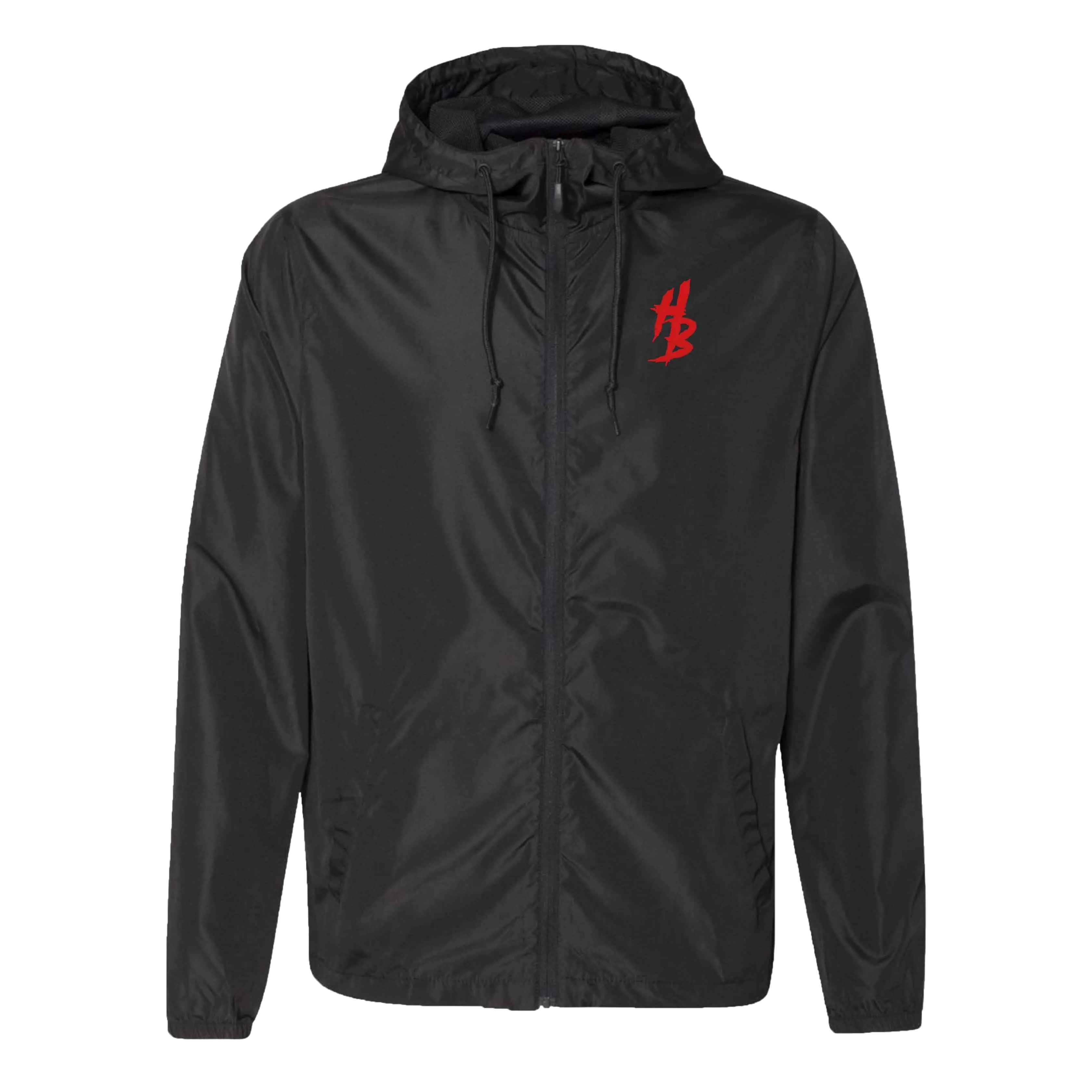 Black Lightweight Windbreaker