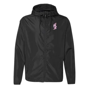 Black Lightweight Windbreaker