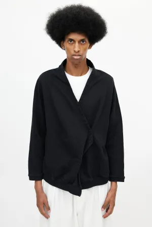 Black Wrap Cardigan
