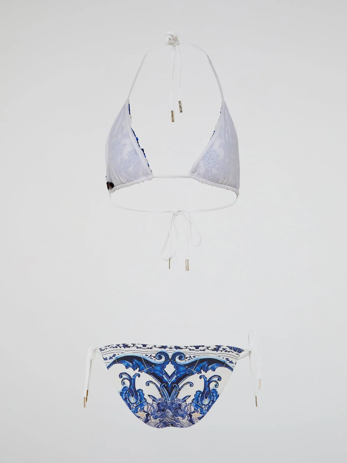 Blue Embellished Swimwear