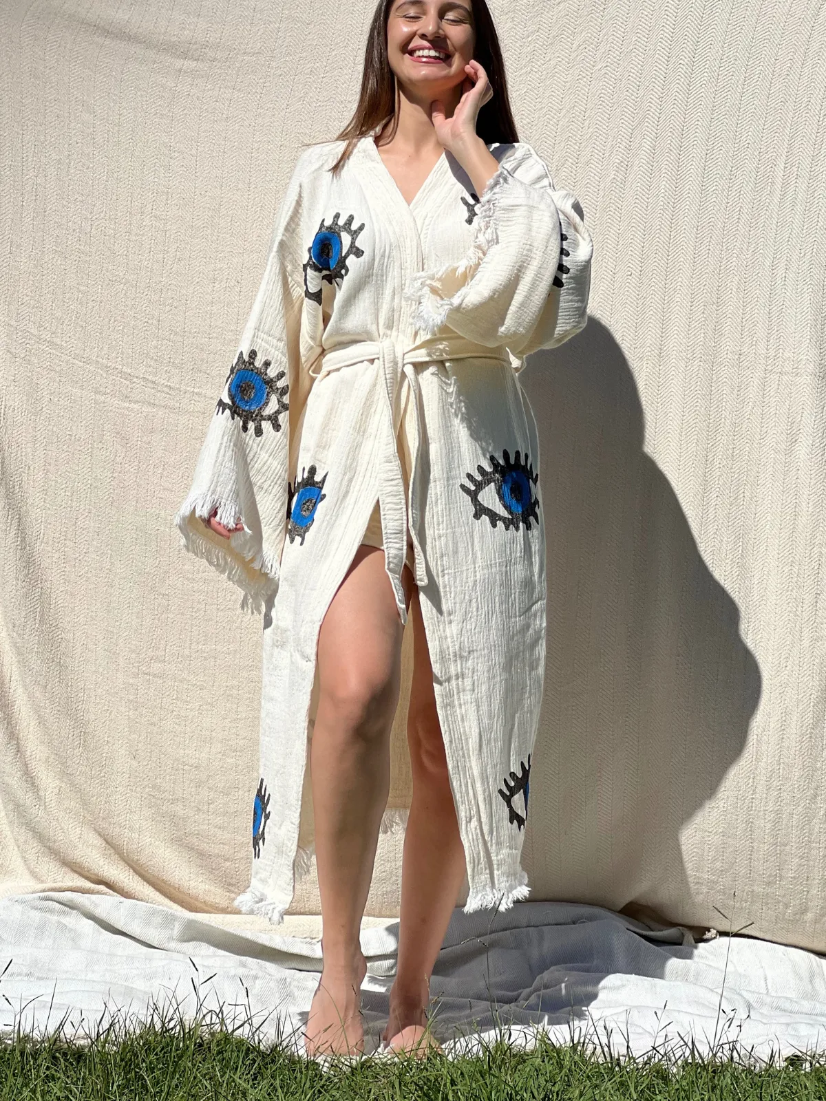 Blue Eye Kimono Robe