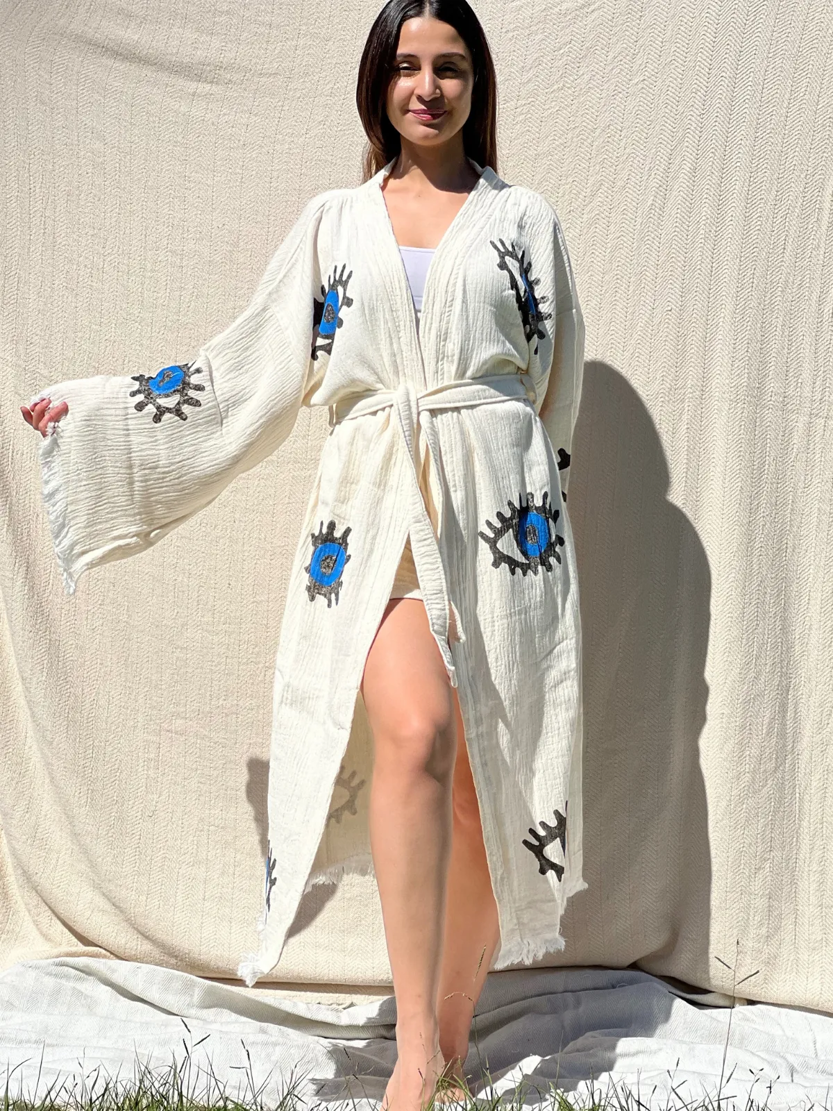 Blue Eye Kimono Robe