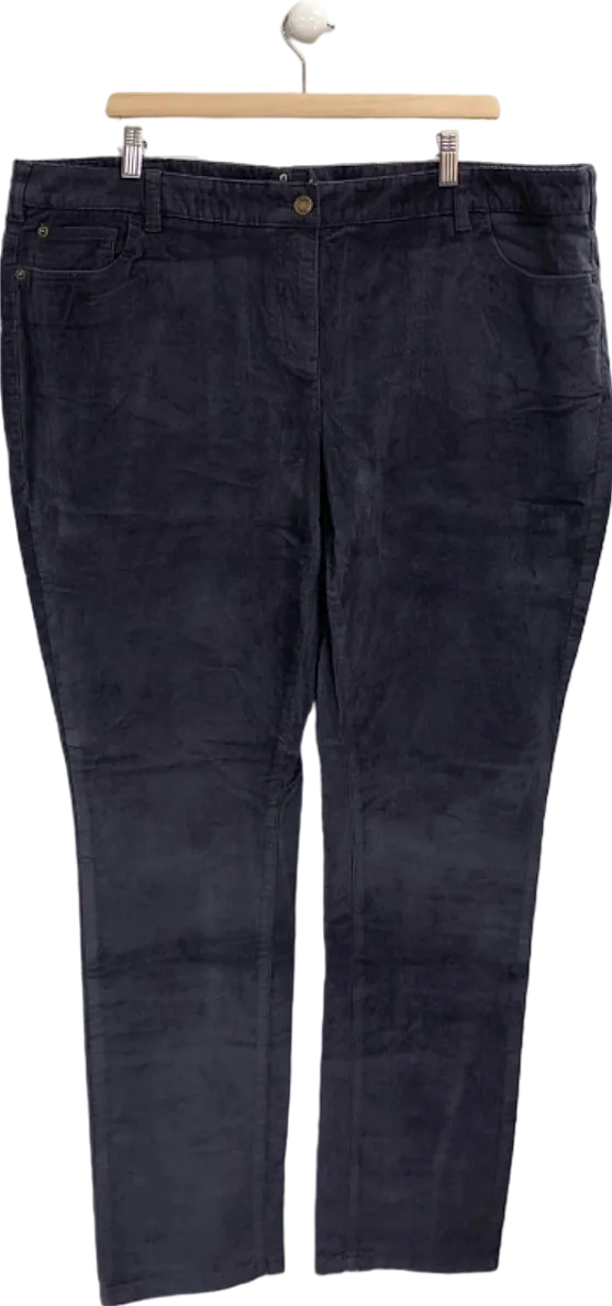 Boden Charcoal Corduroy Trousers UK 22L