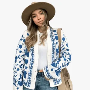 Bohemian Embroidered Outerwear Jacket