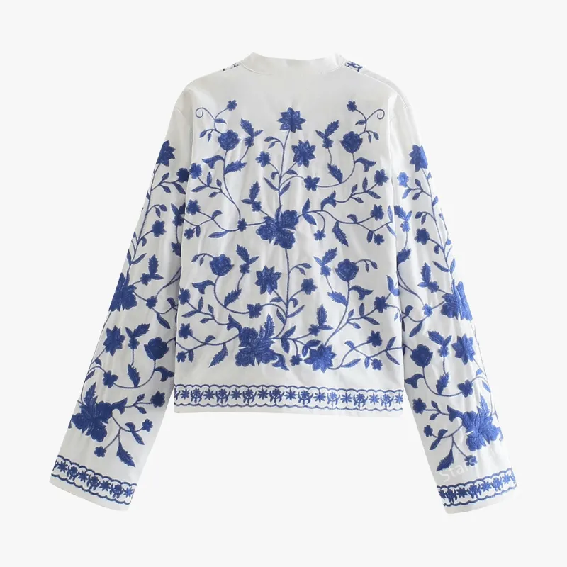 Bohemian Embroidered Outerwear Jacket