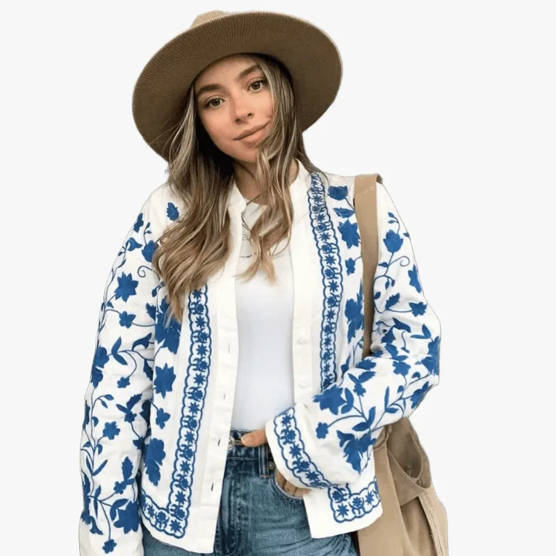Bohemian Embroidered Outerwear Jacket