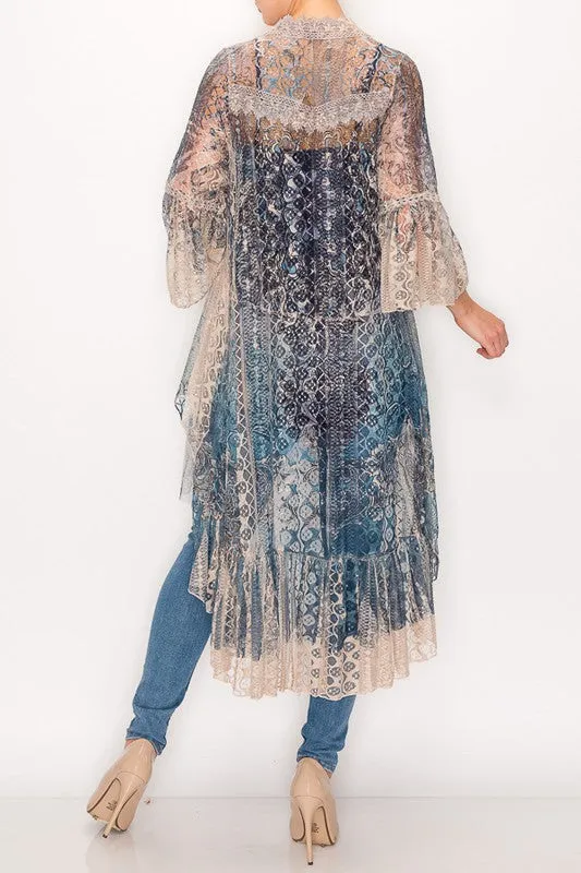 Bohemian Lace Cardigan Duster