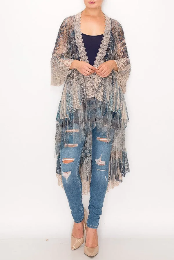 Bohemian Lace Cardigan Duster