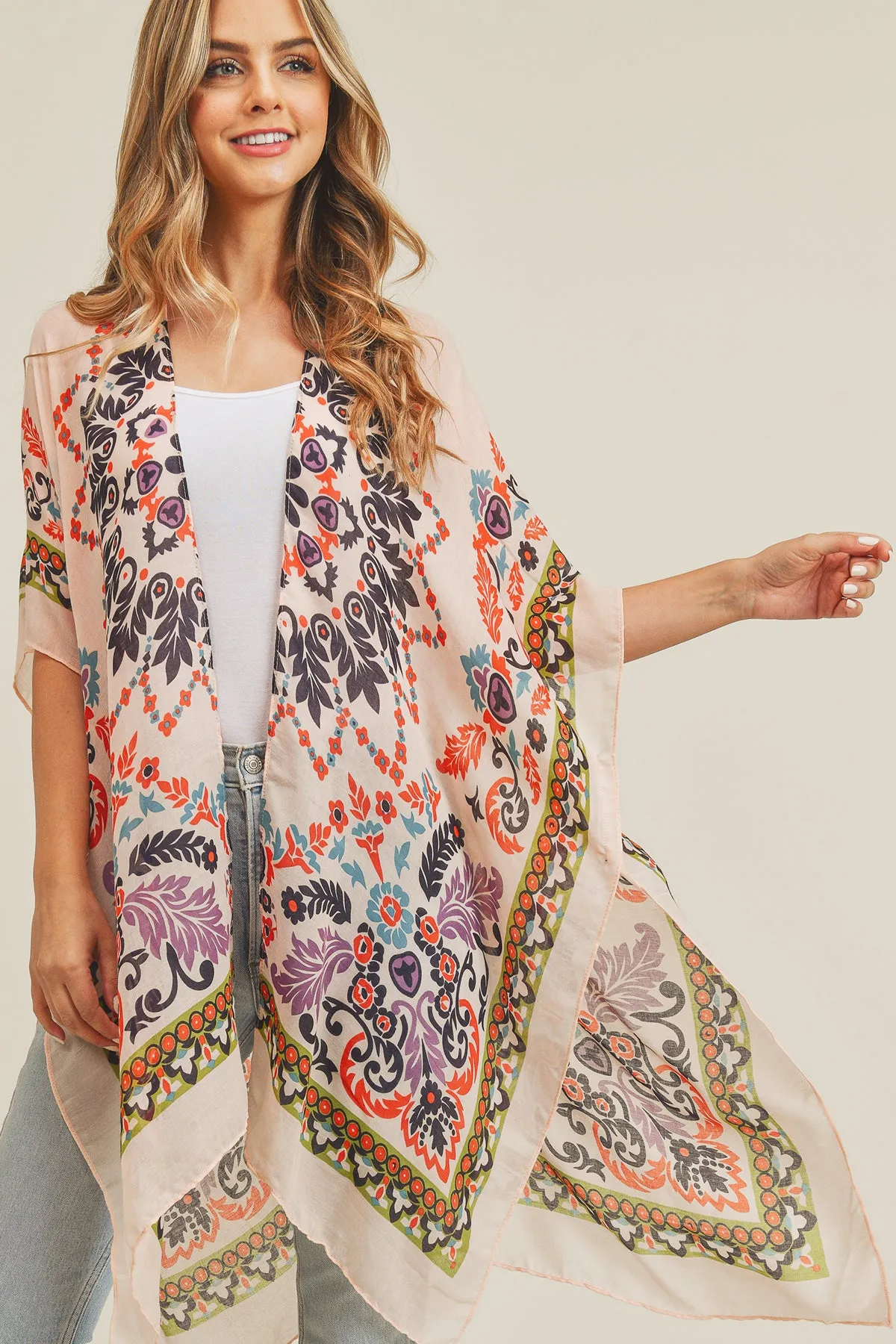 BOHEMIAN PRINT KIMONO