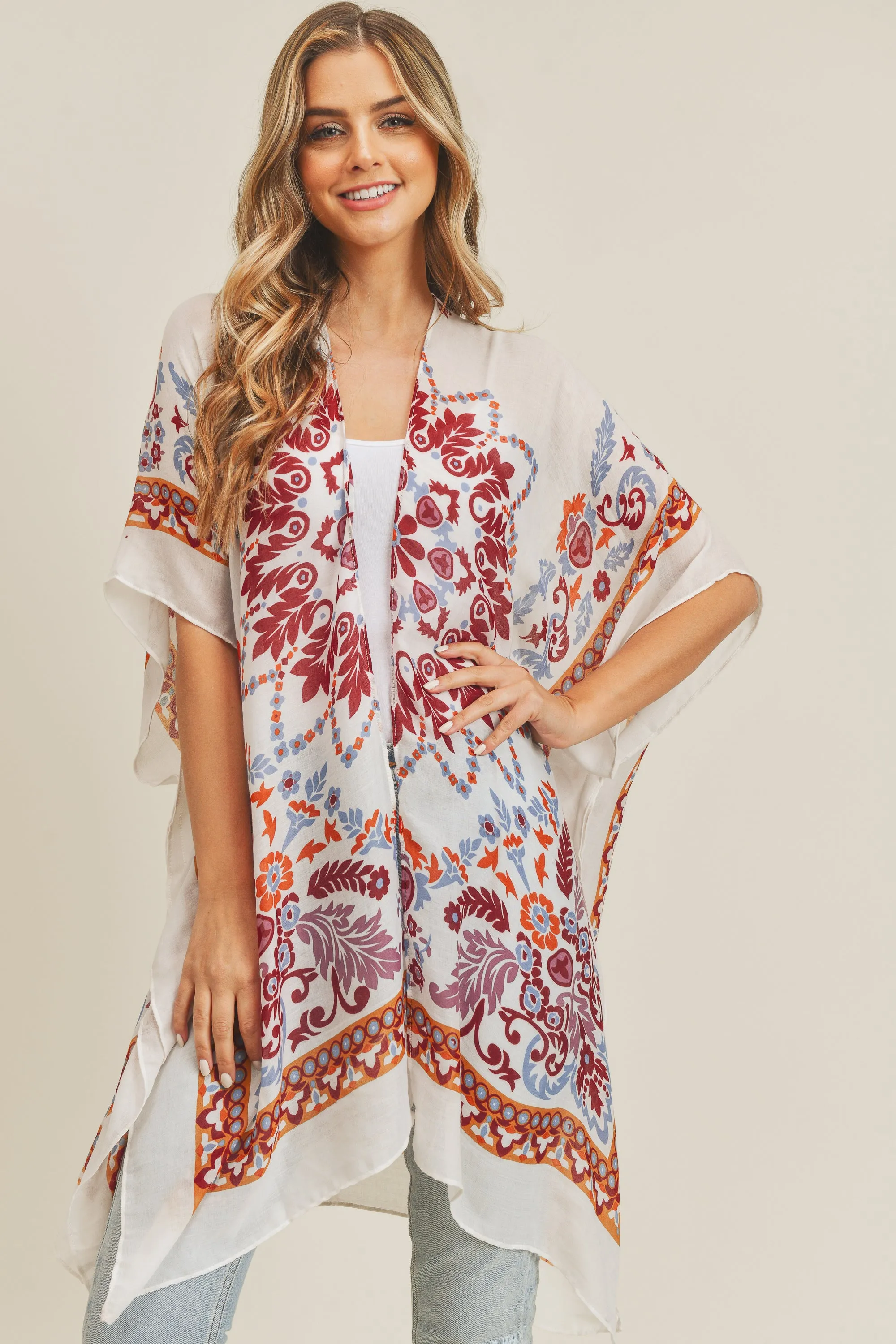 BOHEMIAN PRINT KIMONO