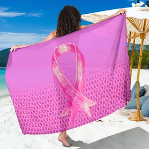 Bold Pink Ribbon Sarong