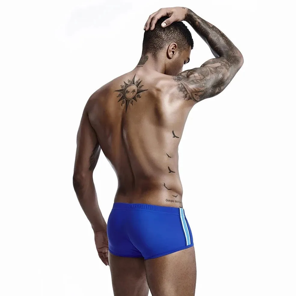 Bold Stripe Swim Trunks