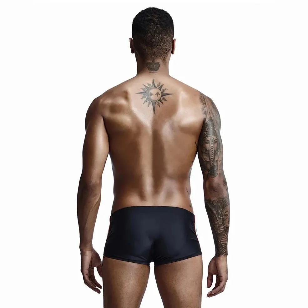 Bold Stripe Swim Trunks