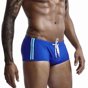 Bold Stripe Swim Trunks