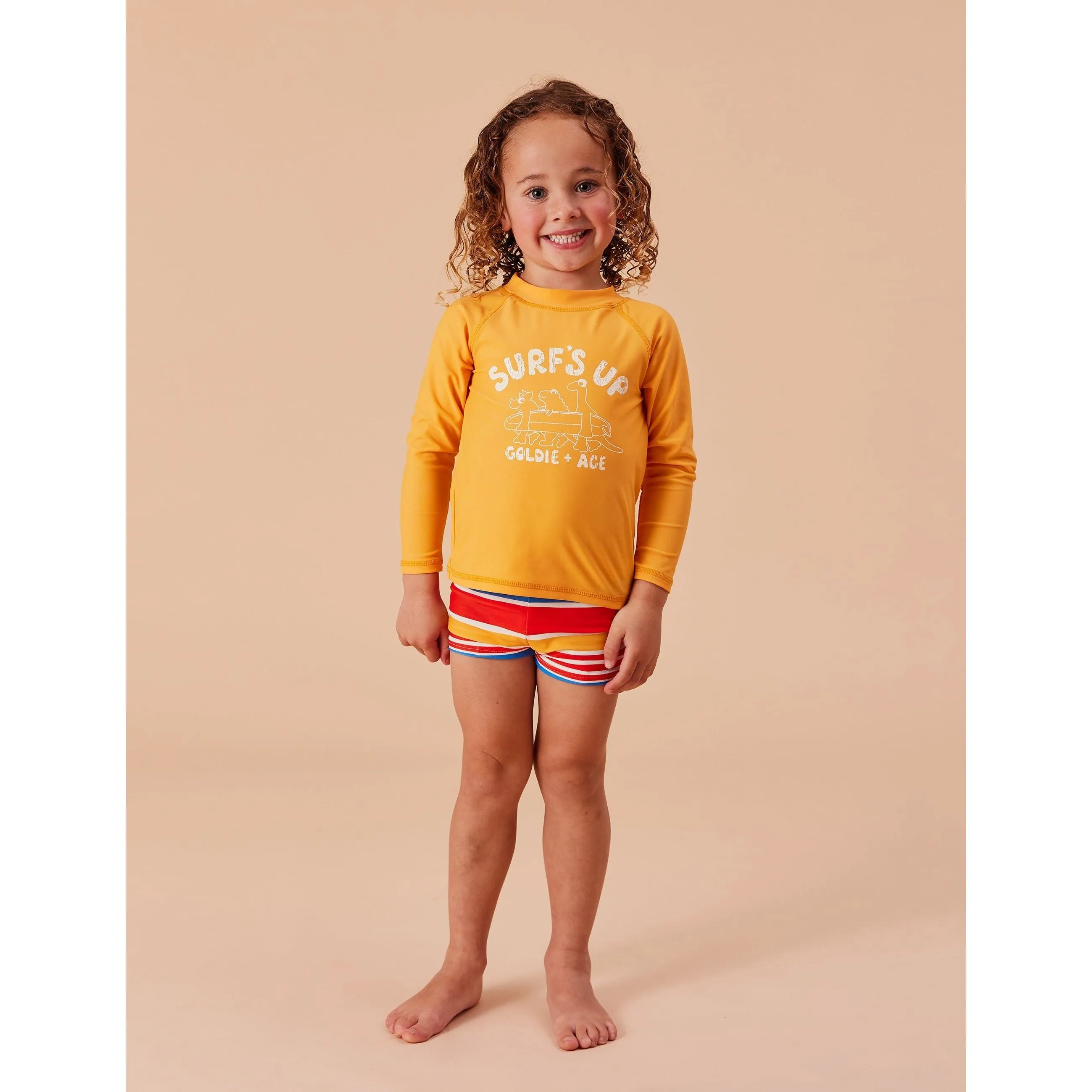 Bold Stripe Unisex Swim Shorties