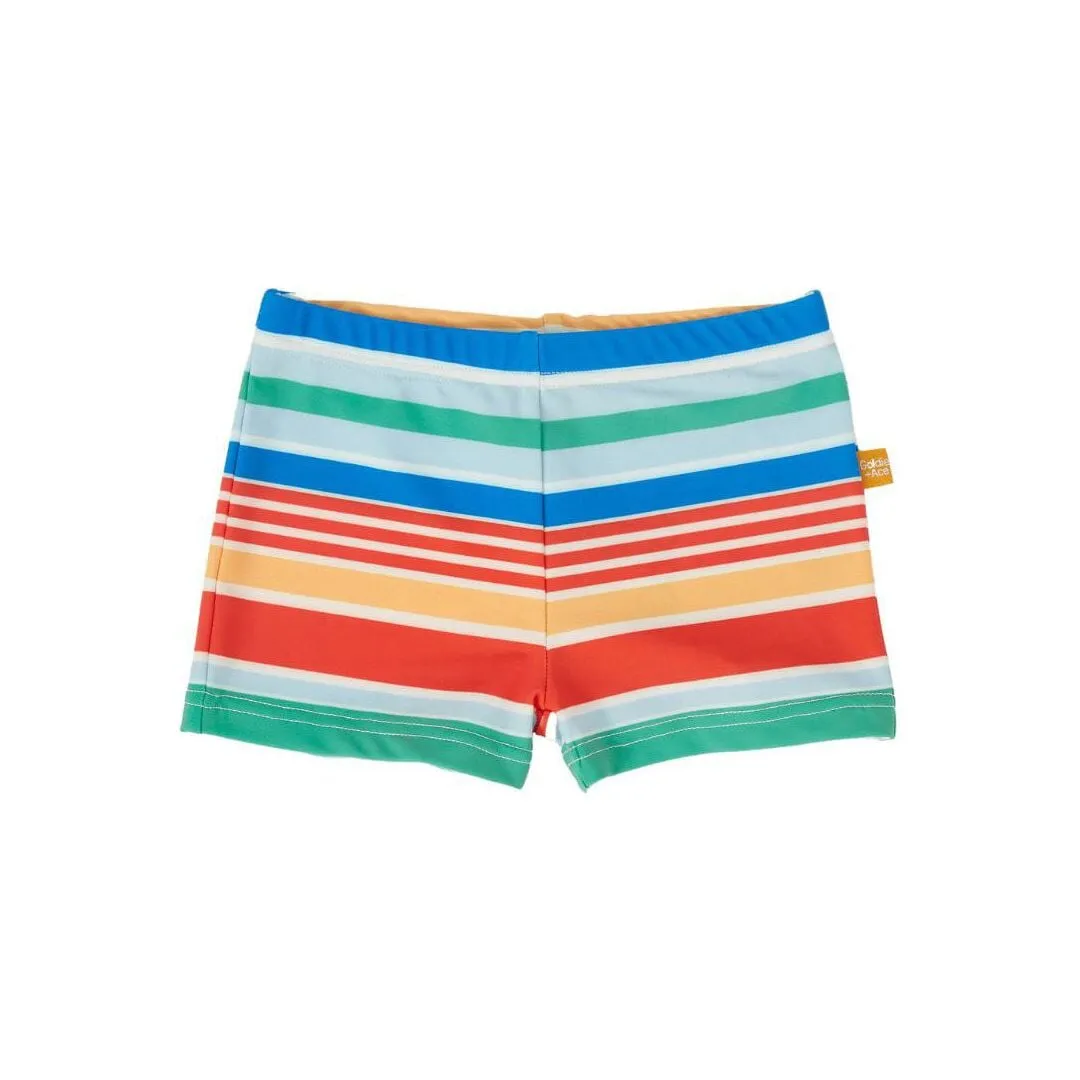 Bold Stripe Unisex Swim Shorties