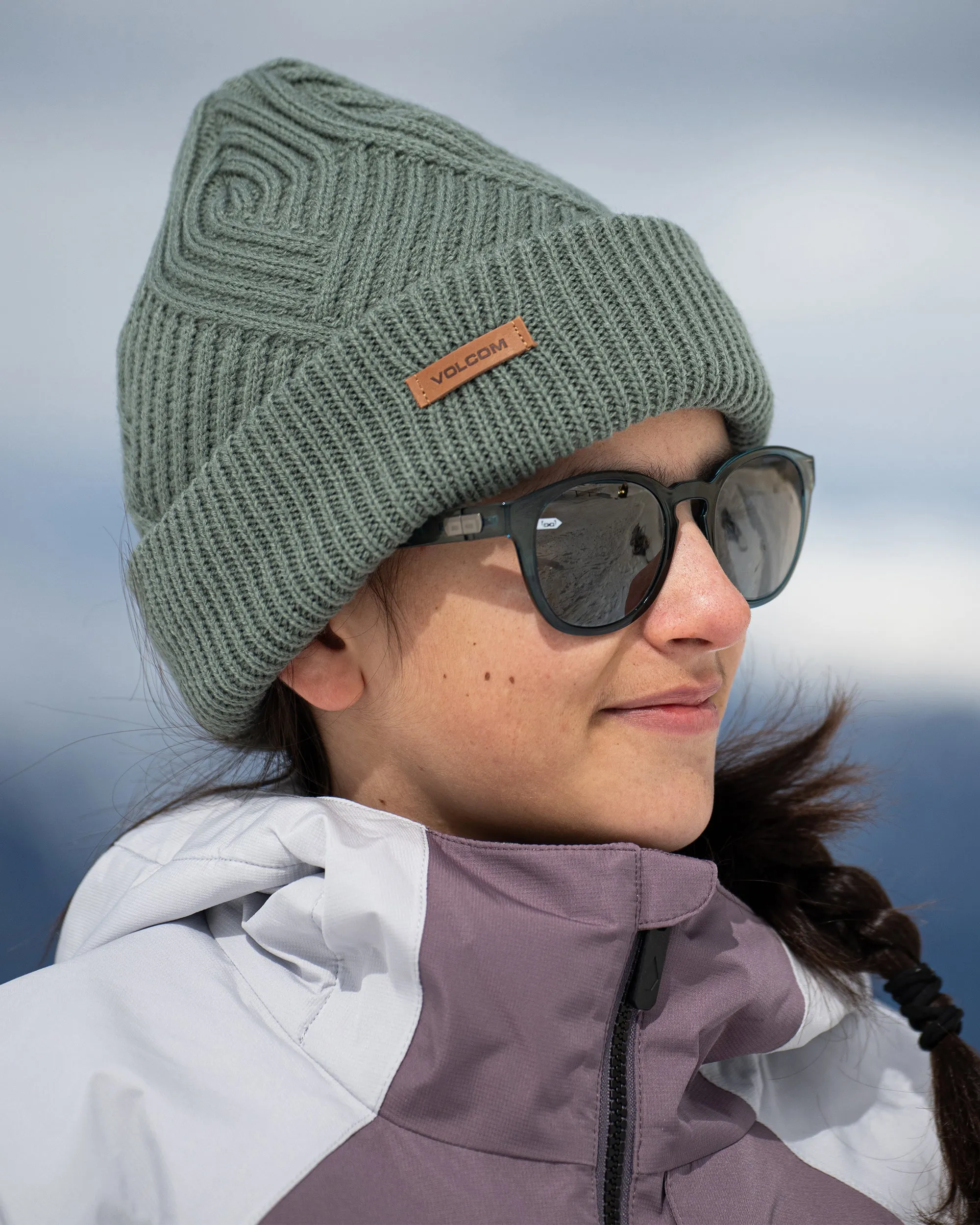 Bonnet Stone Knit - Lichen Green