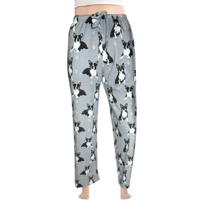 Boston Terrier Pajama Bottoms - Unisex Cotton Blend PJs