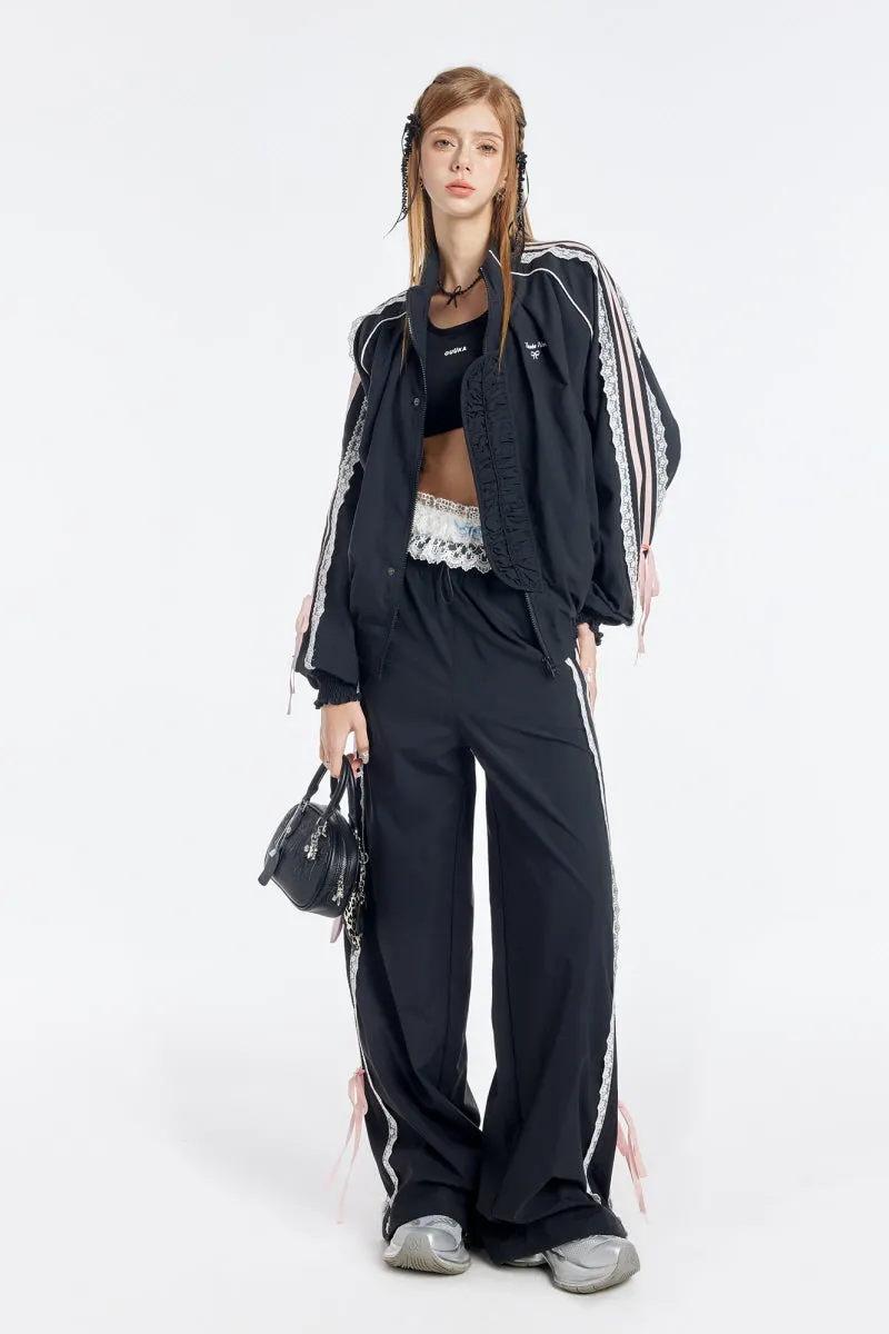 Bow Lace Active Jacket / Trousers