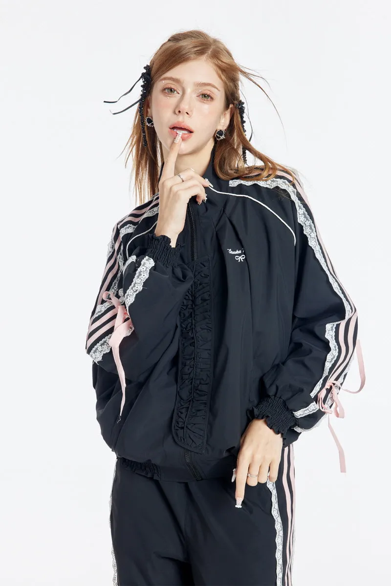 Bow Lace Active Jacket / Trousers