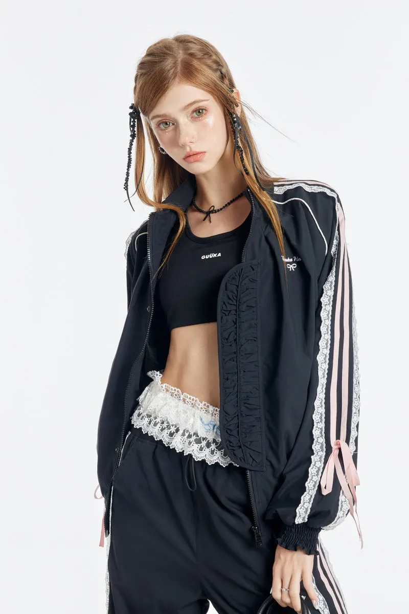 Bow Lace Active Jacket / Trousers