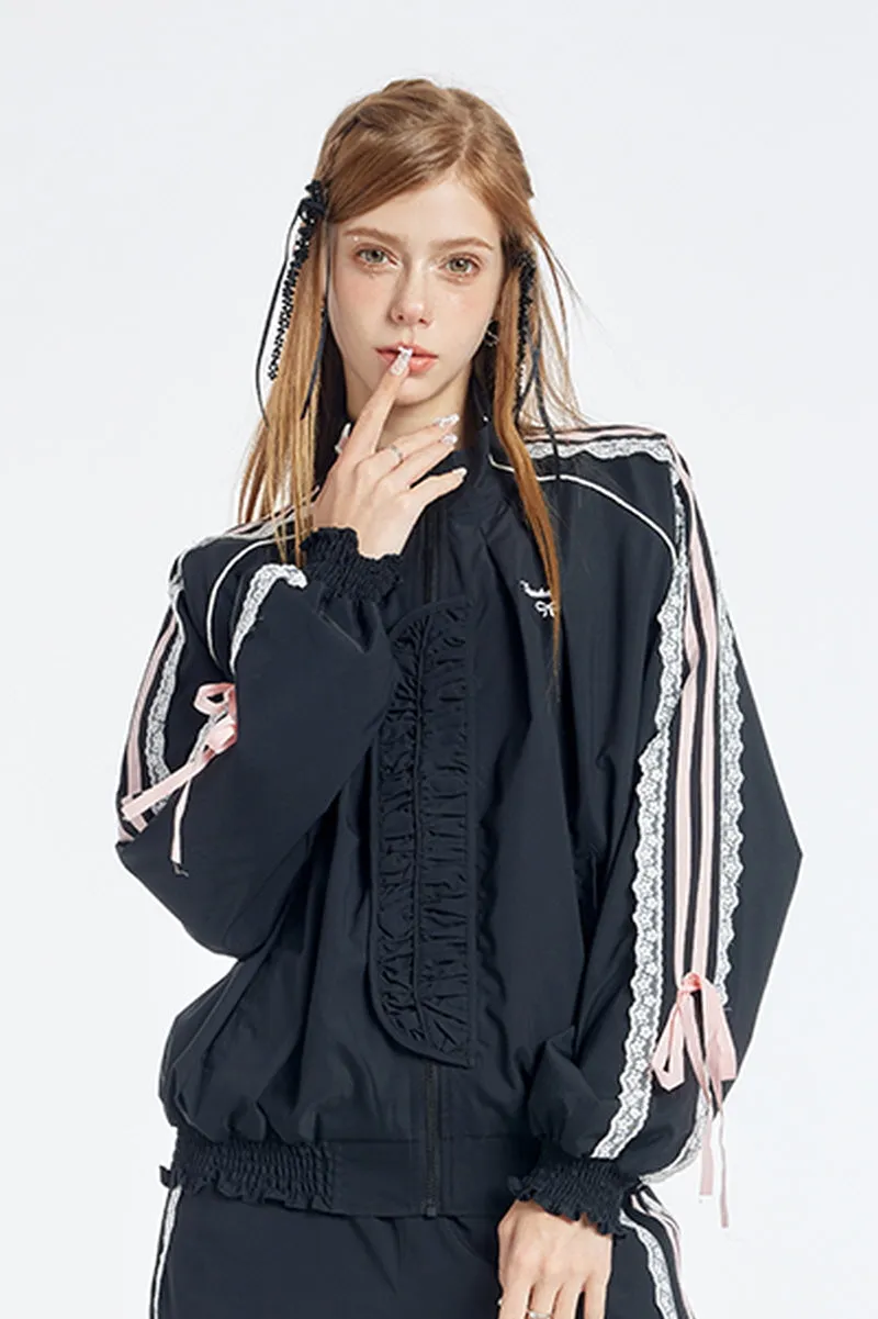 Bow Lace Active Jacket / Trousers