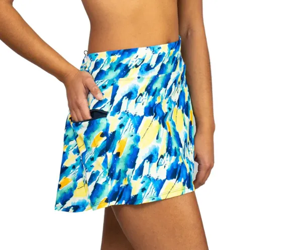 Breezy Missy Side Zipper Swim Skirt w/ Pockets