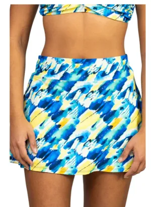 Breezy Missy Side Zipper Swim Skirt w/ Pockets