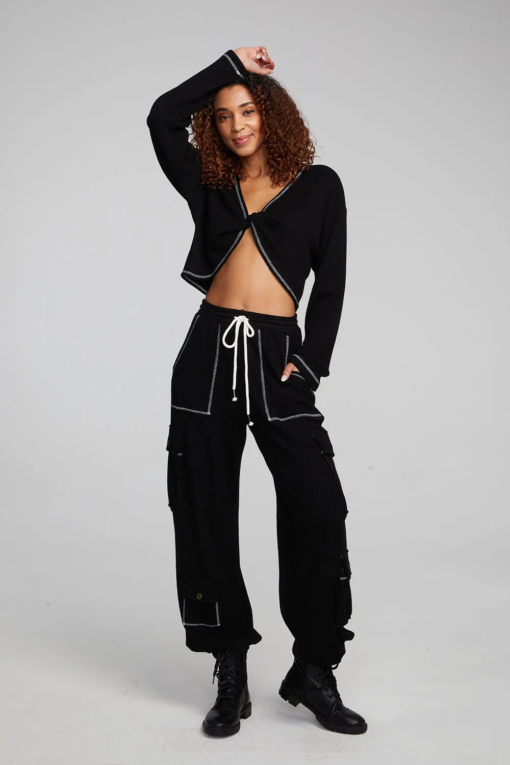Briaa Shadow Black Long Sleeve Tee