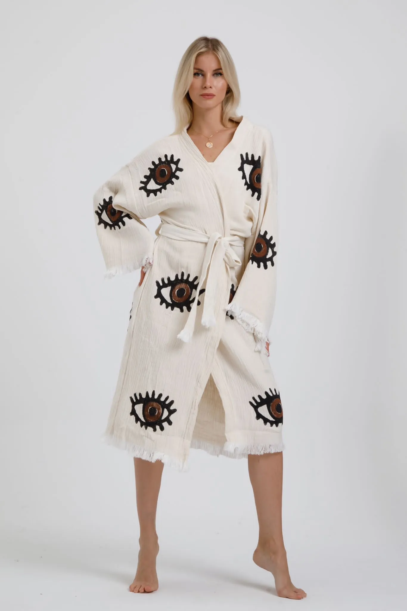 Brown Eye  Kimono Robe