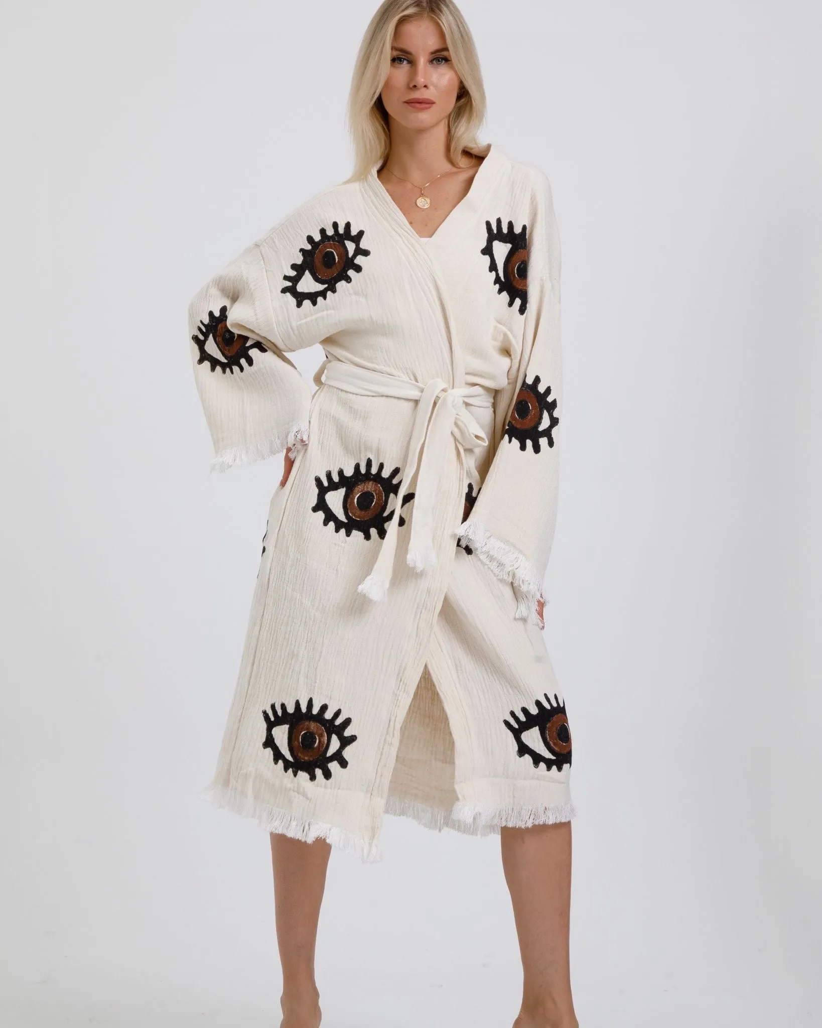 Brown Eye  Kimono Robe