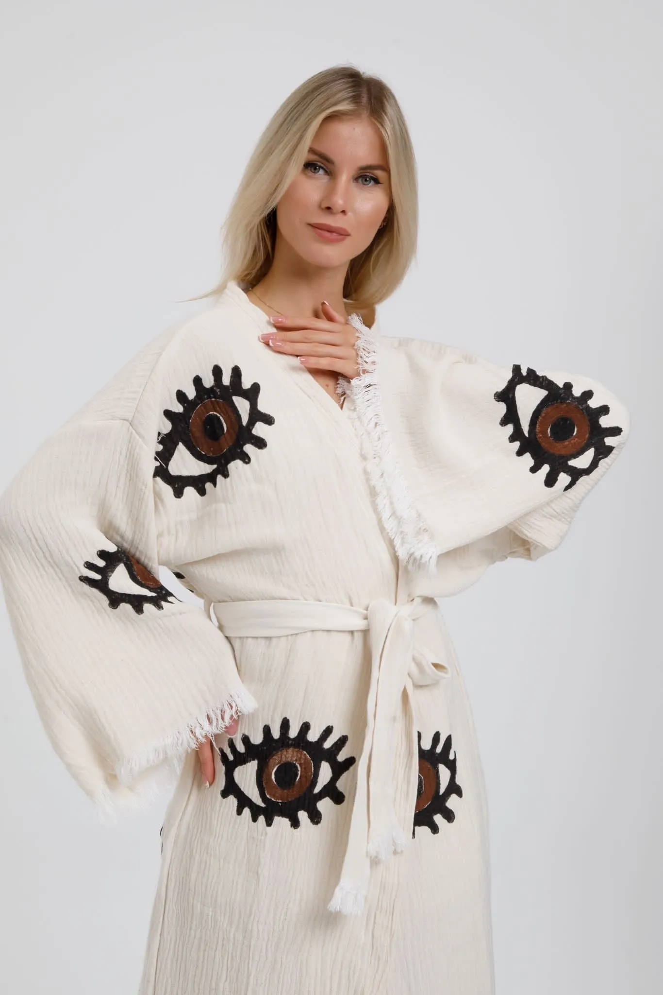 Brown Eye  Kimono Robe