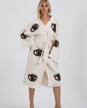 Brown Eye  Kimono Robe