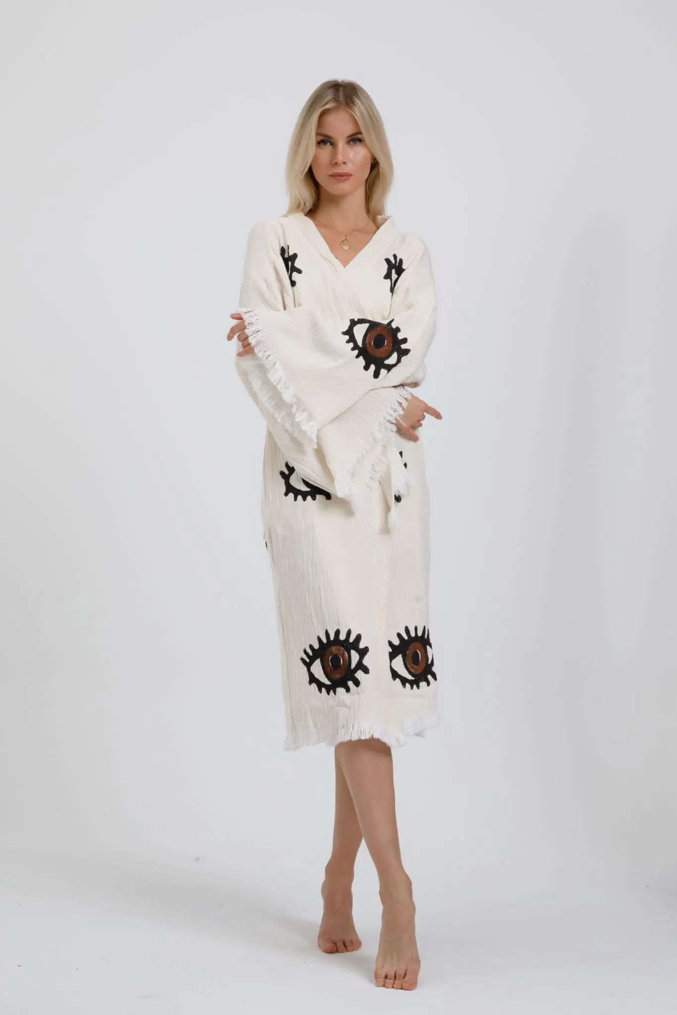 Brown Eye  Kimono Robe