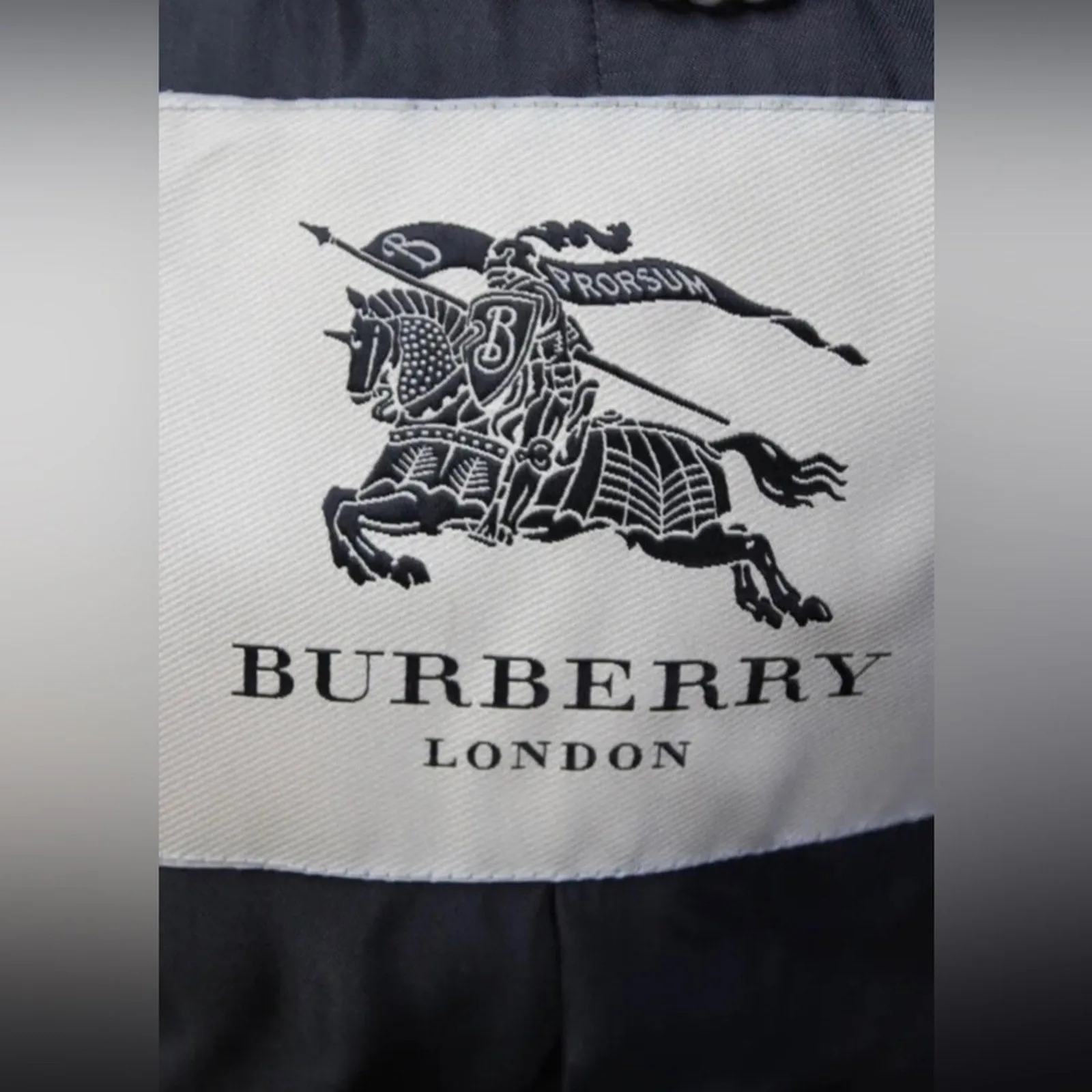Burberry Women's London Double-Breasted Collared Coat Gray Wool Cashmere Size 6