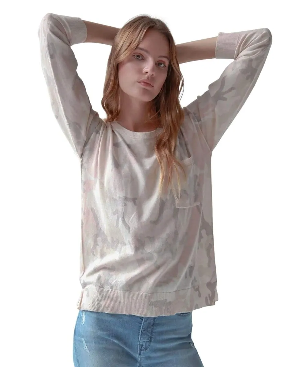 Camo One Pocket Sweater, Charm