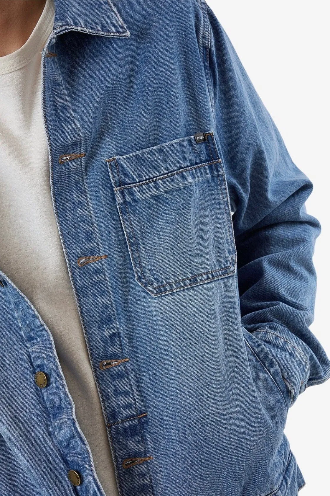 Canyon Oversized Jacket Dust Blue