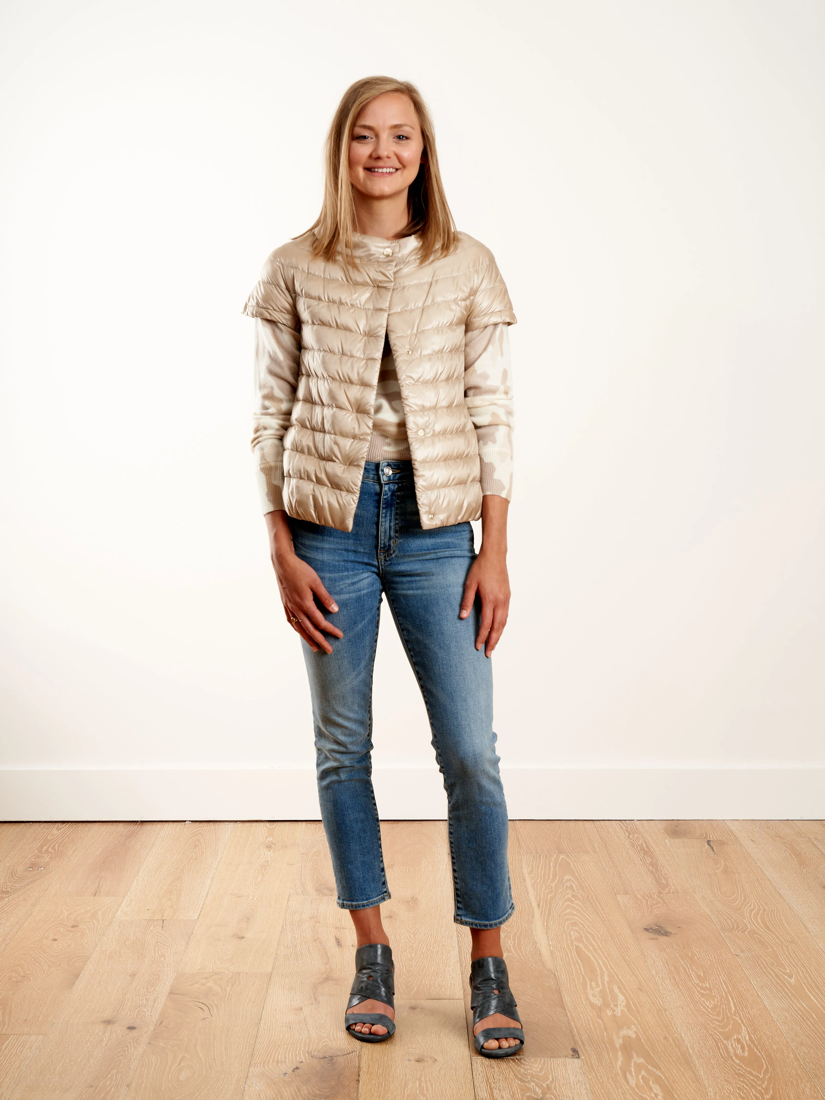 cap sleeve classic - light sand