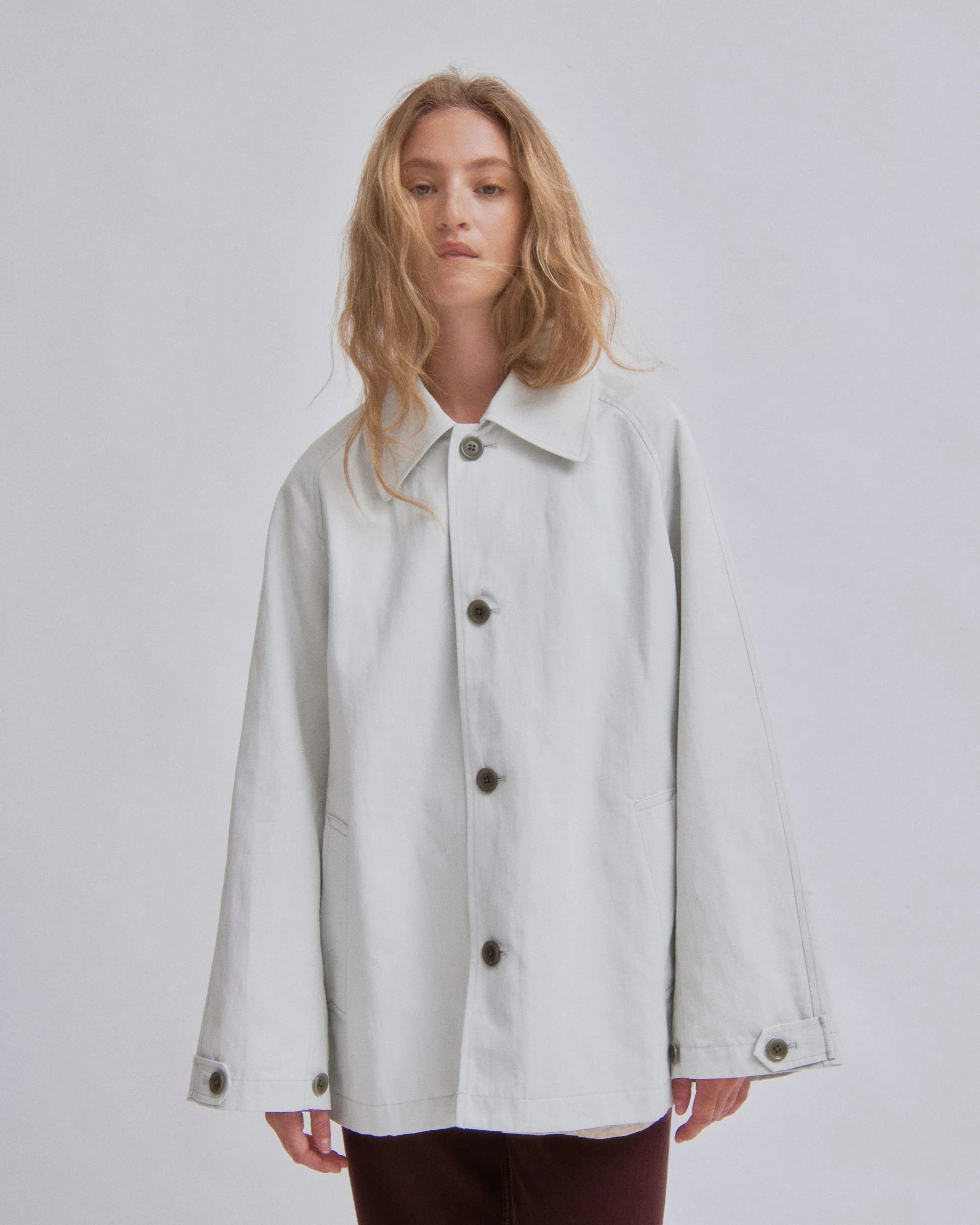 Car Coat in Mist