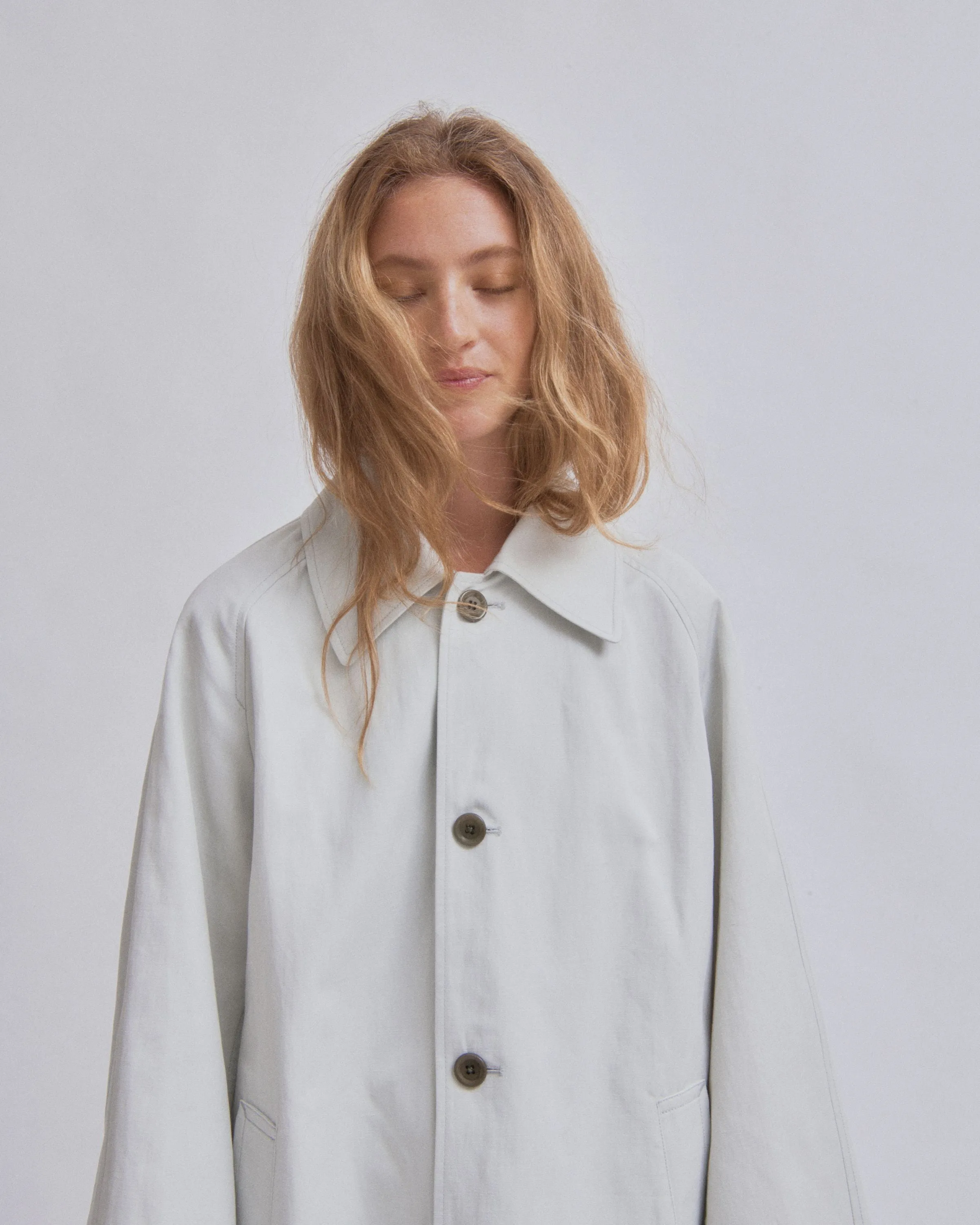 Car Coat in Mist
