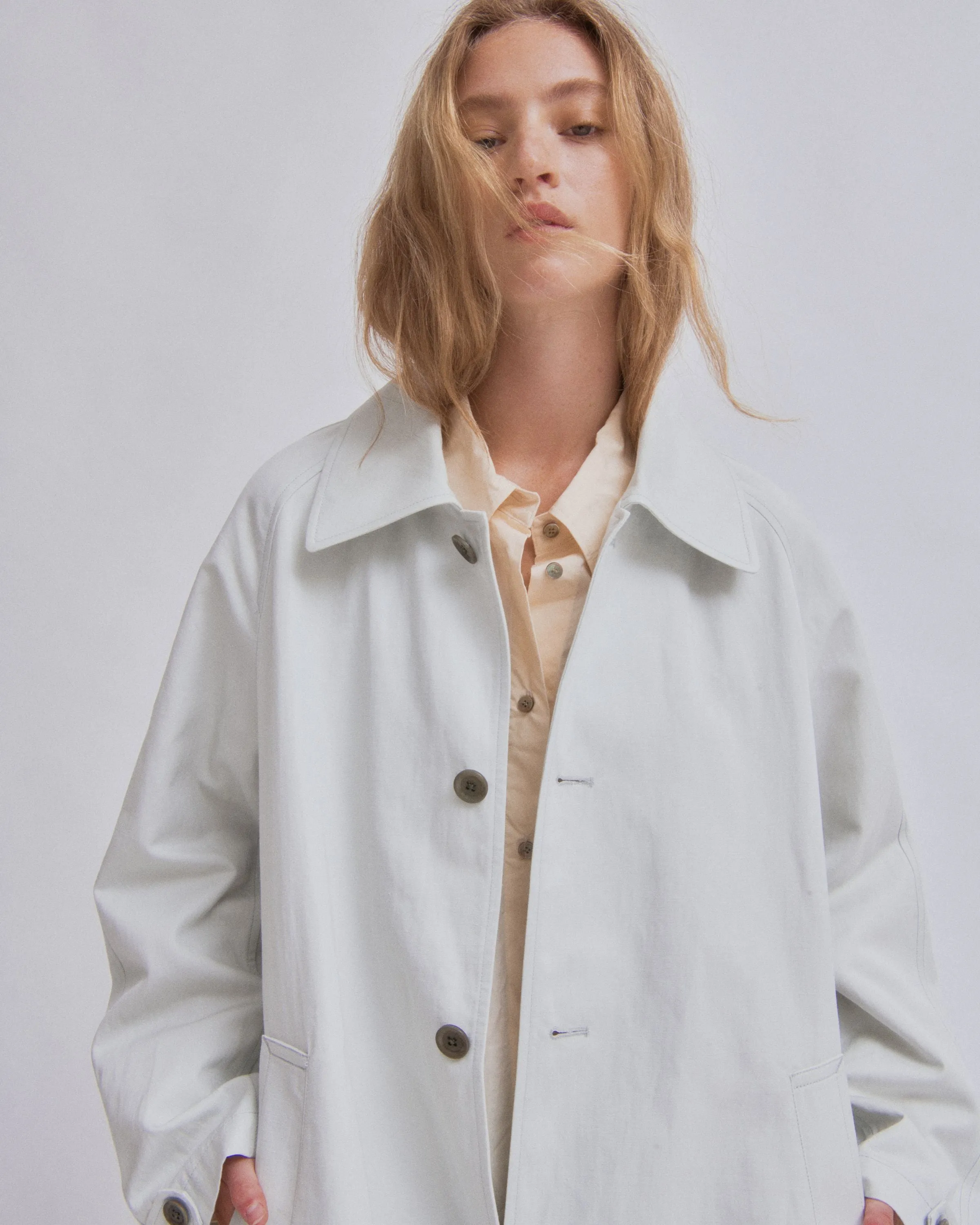 Car Coat in Mist