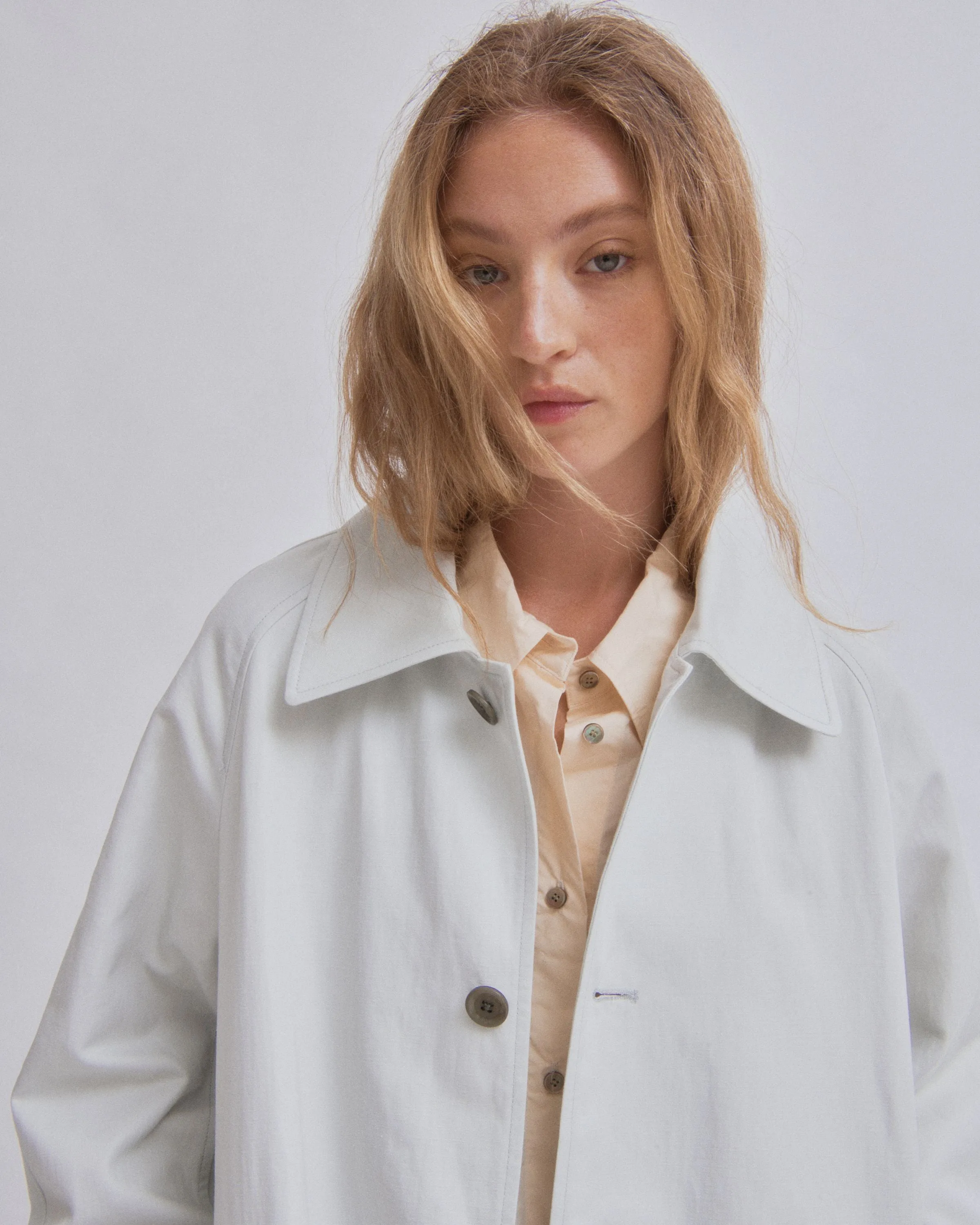 Car Coat in Mist