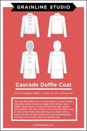 Cascade Duffle Coat Pattern --- Grainline Studio