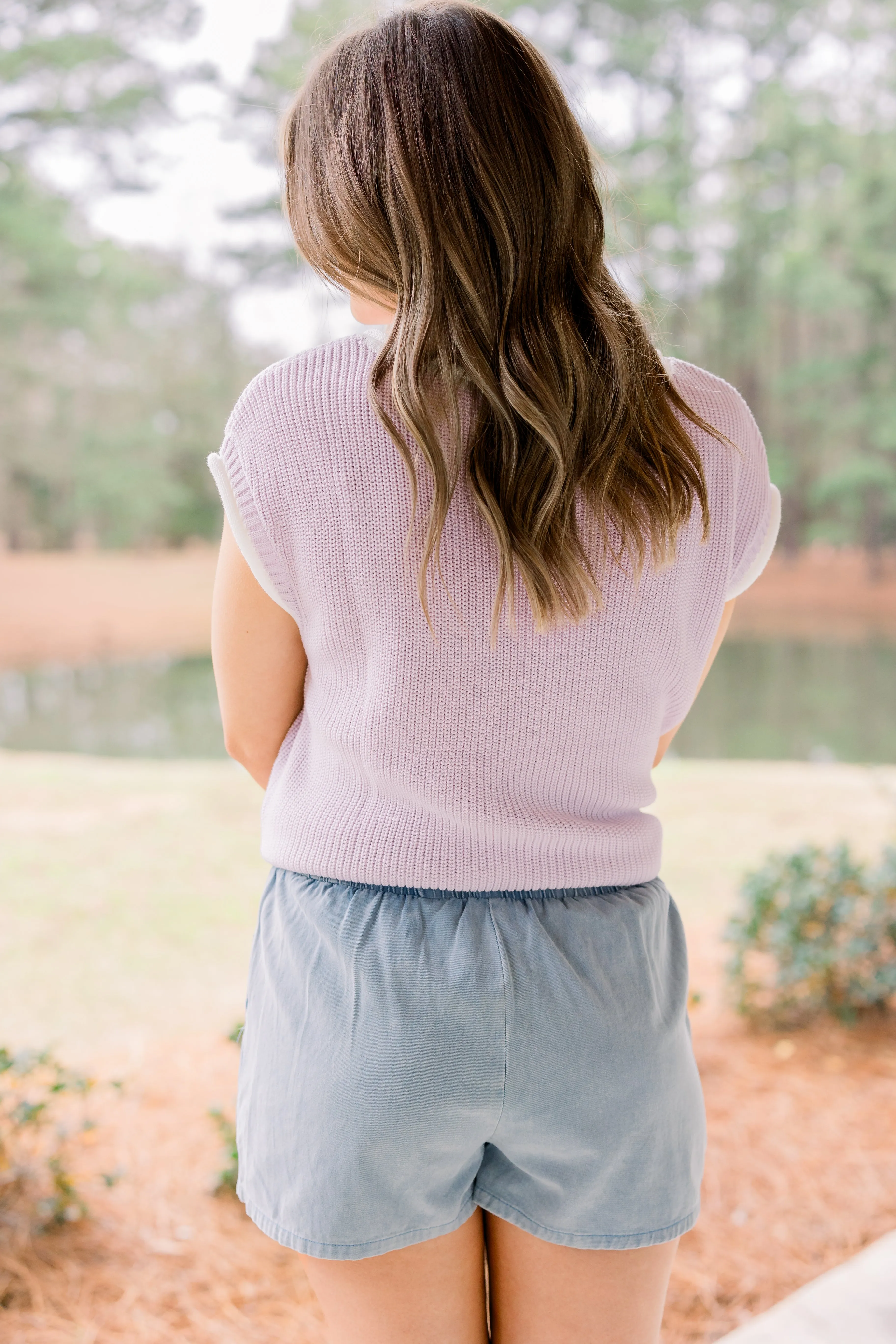 Casual Mini Skort with Elastic Waistband