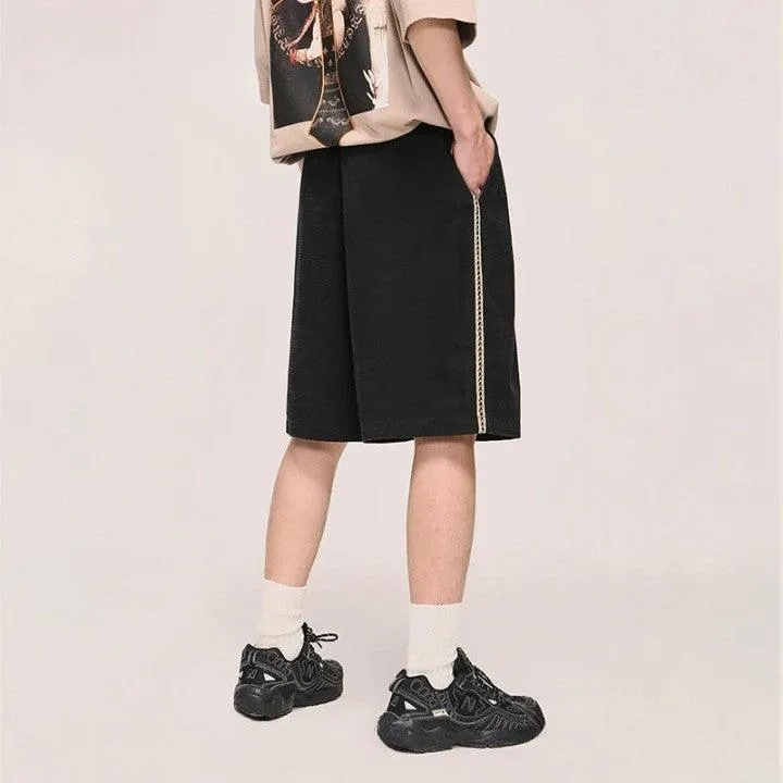 Casual Solid Color Cargo Short