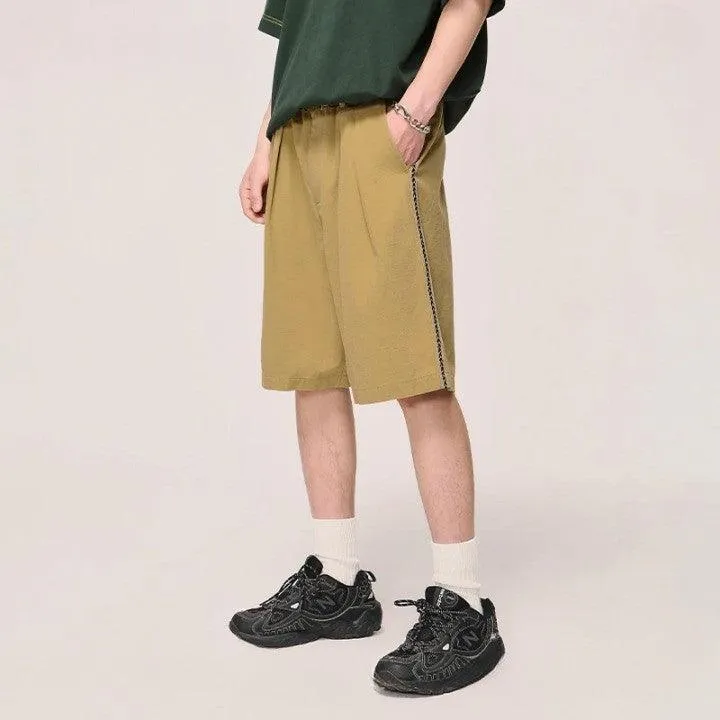 Casual Solid Color Cargo Short