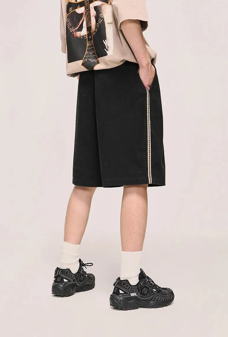 Casual Solid Color Cargo Short