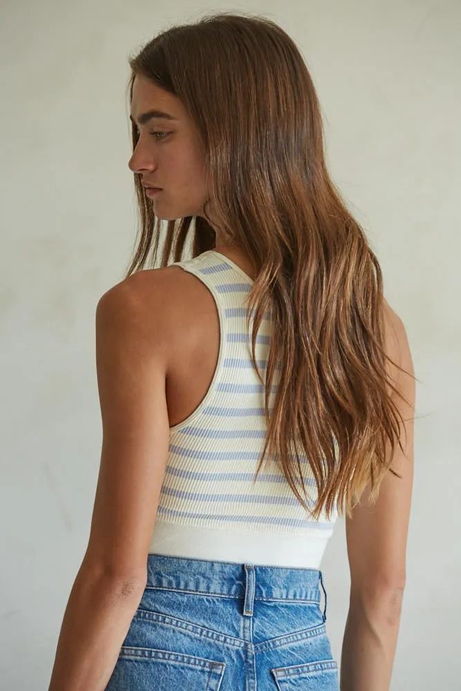 Celine Striped Crop Top