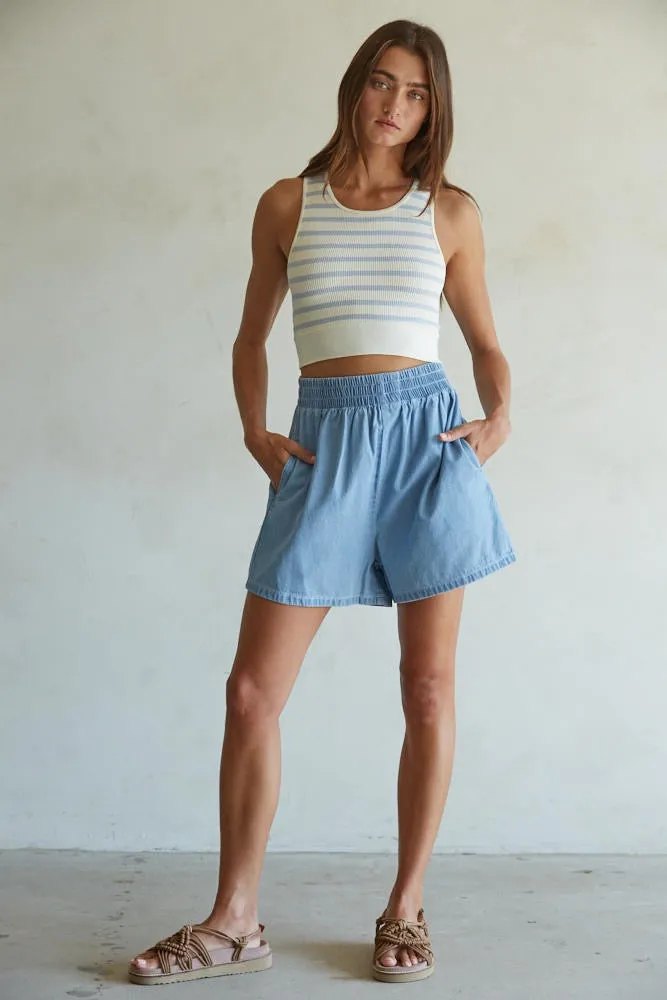 Celine Striped Crop Top