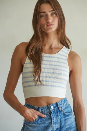 Celine Striped Crop Top